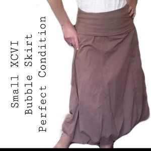 XCVI Mink Bubble Midi Skirt